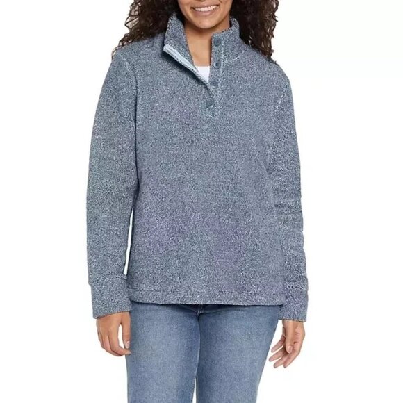 NEW Eddie Bauer Women's Pullover Sweater Light Harbor Size XS - Picture 1 of 7